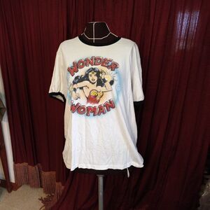 Wonder Woman XL Womens White Short Sleeve T-Shirt TV Series
